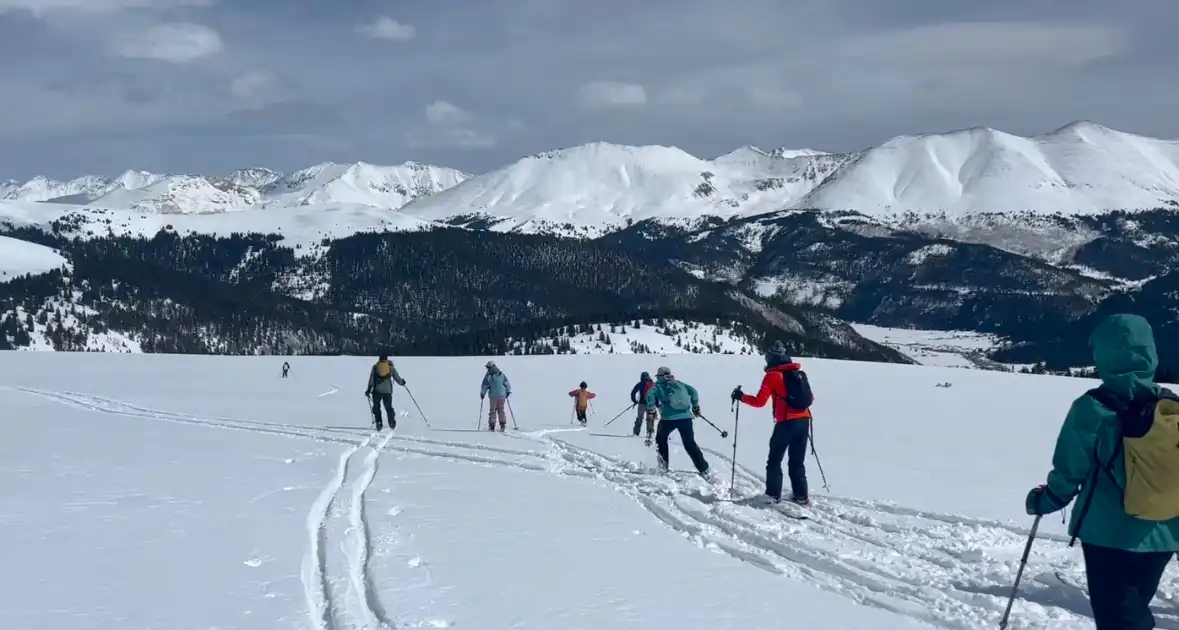 Traveler exploring a stylish destination with local guidance